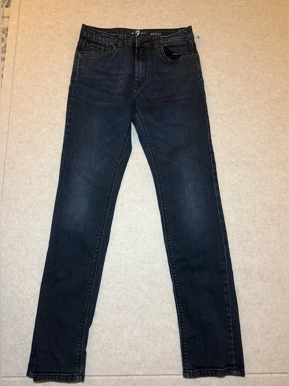 7 for All Mankind Youth Kids Girls Dark Wash Paxtyn Denim Jeans Size 16